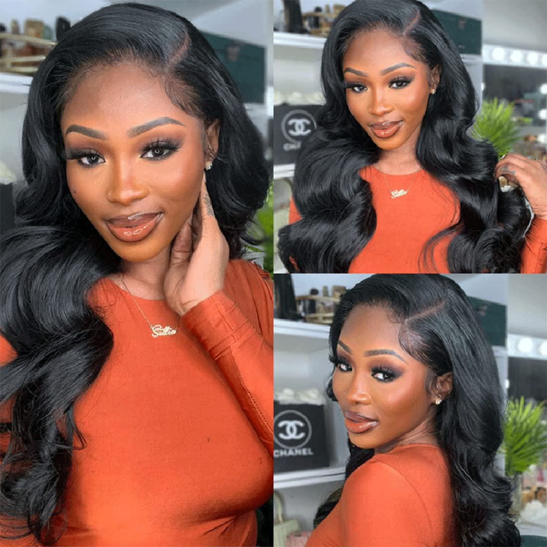 Chikamlty 12A Brazilian Human Hair Bundles Body Wave 16 inch Single Bundle Virgin Hair Bundle Body Wave Bundles Human Hair 100G Natural Black Hair Extensions