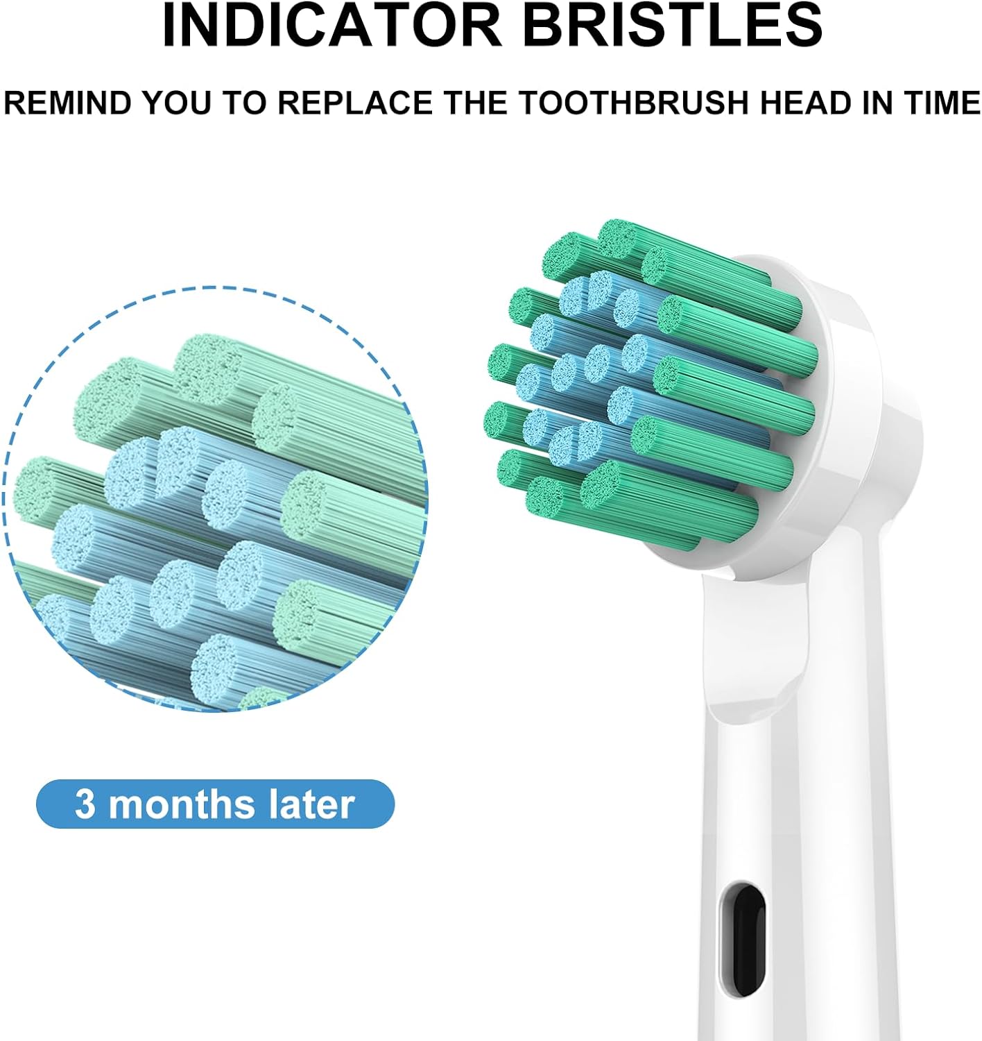 Replacement Toothbrush Heads for Oral B Braun, 10 Pcs Professional Electric Toothbrush Heads Brush Heads Compatible with Oral B Replacement Heads Refill 7000/Pro 1000/9600/500/3000/8000