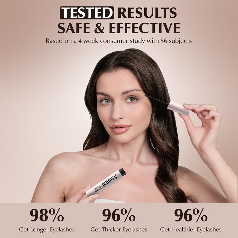 Lash Serum for Eyelash Growth - Advanced Eyelash Growth Serum for Longer, Thicker & Fuller Lashes - Nourishing Vegan Formula, Cruelty-Free for Sensitive Eyes (5ml)