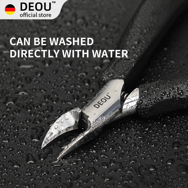 DEOU Toenail Clippers Blade for Ingrown and Thick Nails Stainless Steel Pedicure Tools at Home ingrown toenail Treatment Professional Podiatrist Nail Clippers with Upgraded Handle (Eagle Beak Pliers)