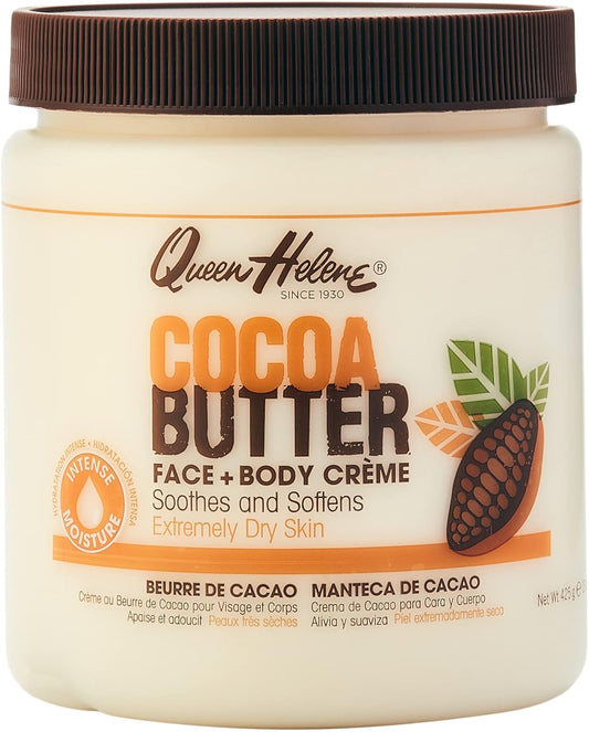 Queen Helene Cocoa Butter Face & Body Cream, 4.8 Oz (Packaging May Vary)