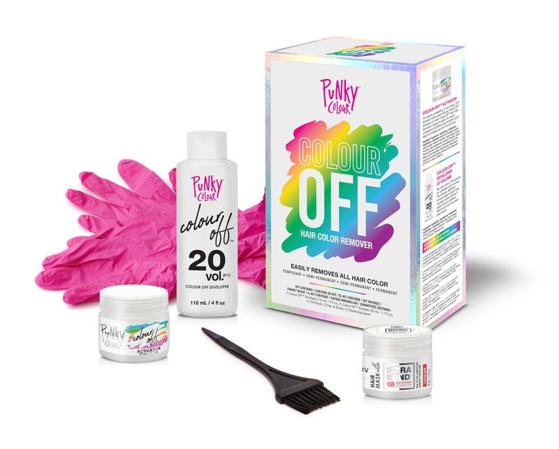 Punky Colour Off Hair Color Remover – Hair Dye Remover, Easily Removes Temporary, Permanent & Semi Permanent Dye, Ammonia Free, Bleach Kit
