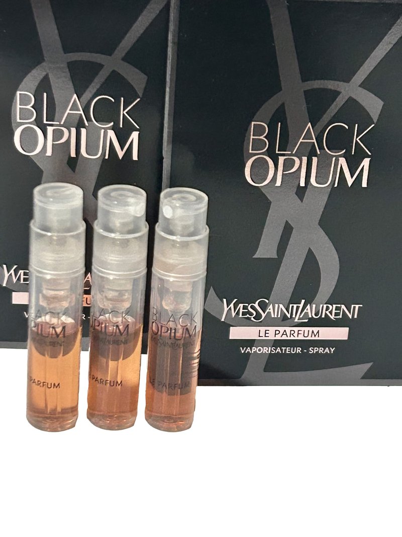 Yves Saint Laurent YSL Black Opium LE PARFUM Sample Women Perfume 1.2 ml / 0.04 oz - set of 3