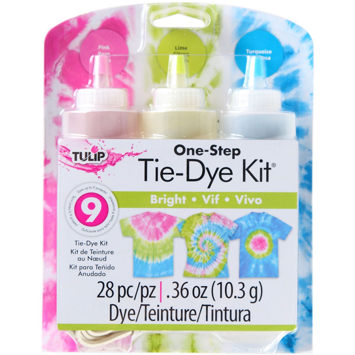 Aleene's Tulip Tie Fabric Dye Kit, Bright