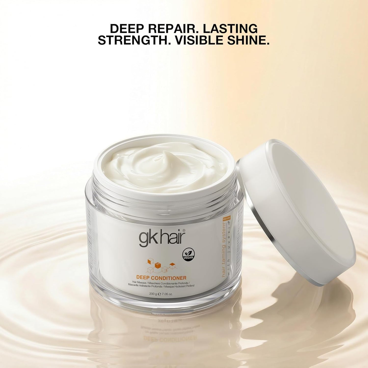 GK HAIR Vegan Deep Conditioner Hair Masque | Jojoba Oil & Natural Extracts for Hydrated, Revitalized Hair - 7.05 Oz