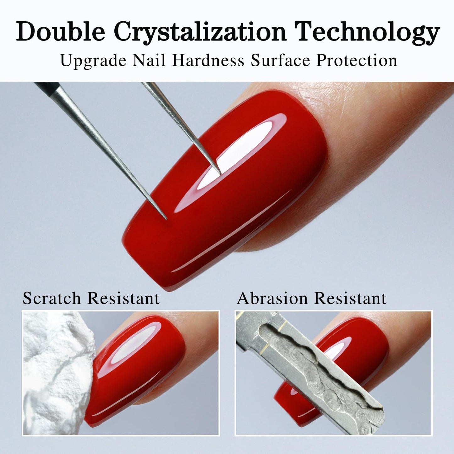 Double Rhythm 2 Pcs 15ML No Wipe Gel Top Coat and Base Coat Set Clear Glossy Gel Polish Kit Soak Off LED (Base and Top Coat)