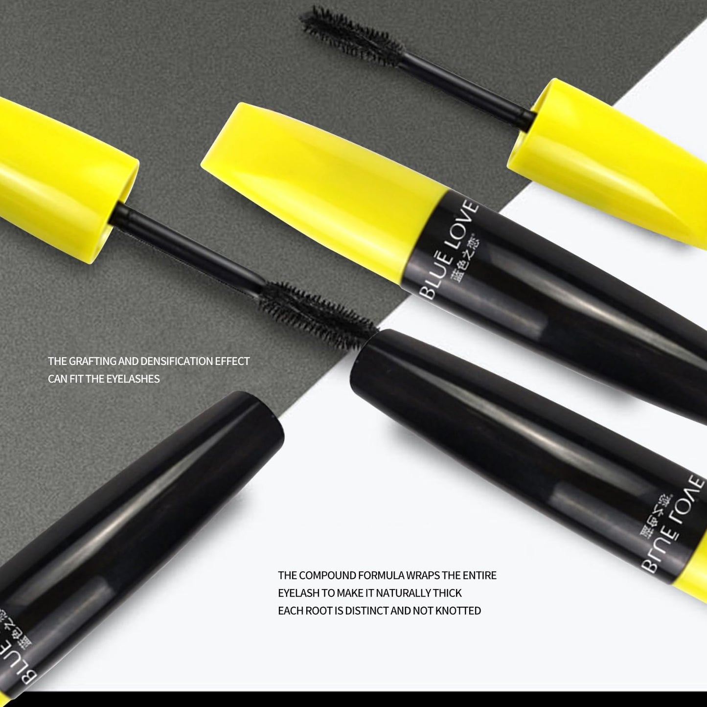 BLUE LOVE Luminous Classic Volumizing & Lengthening Mascara, Clump-Free, Smudge-Proof, Long-Lasting Black Mascara for Lashes, Vegan & Cruelty-Free