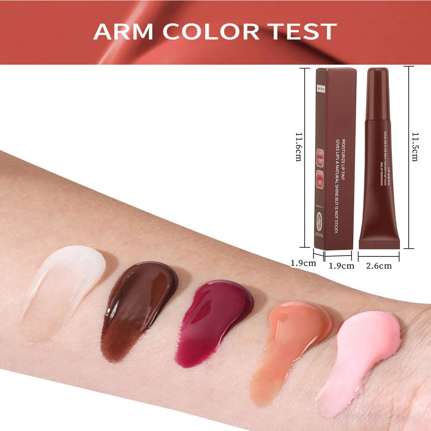DENESTUP 5 Pcs Hydrating Lip Gloss Lip Jam Set, High Shine Glass Finish Nude Colors Moisturizing Glitter Plumping Lip Gloss Shiny Jelly Liquid Lipstick for Girls and Women