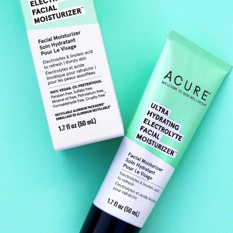 Acure Ultra Hydrating Plant Ceramide Facial Lotion - Morning Face Moisturizer for Deep Hydration, Skin Tone Balance - Made & Extract from Plant Ceramide, Niacinamide & Rice Bran Oil, 1.7 fl oz