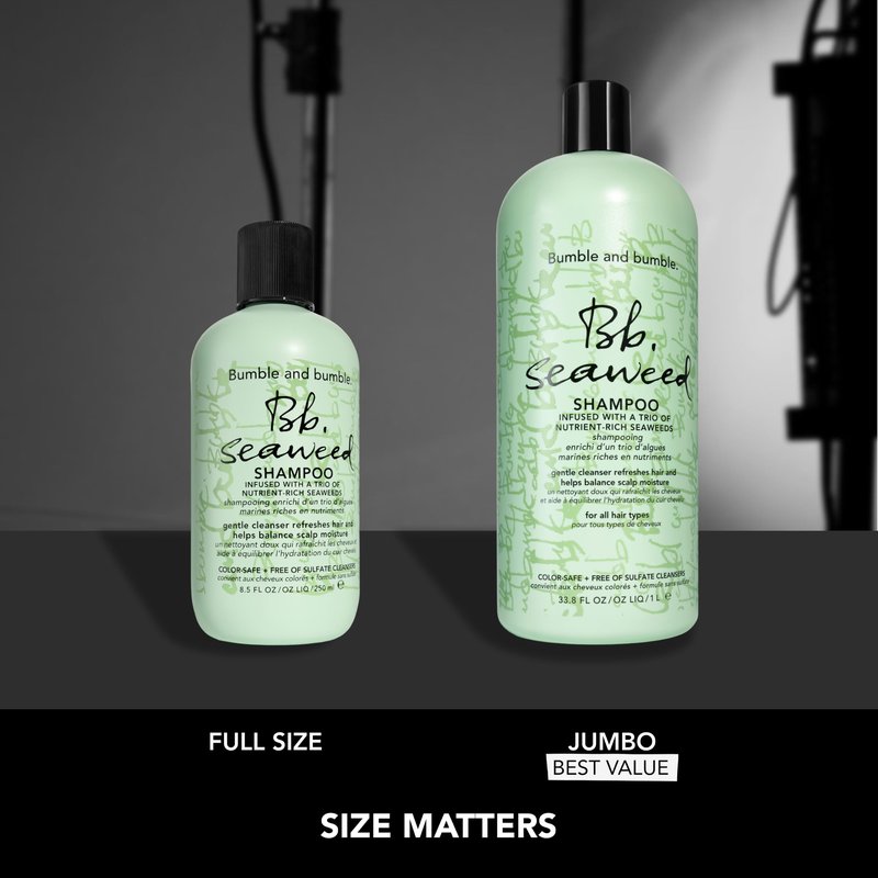 Bumble and bumble. Seaweed Hydrating Shampoo | Gently Cleanses Without Stripping |Improves Scalp Hydration| Sulfate Cleanser Free | For Fine to Medium Curly Wavy Straight Hair |Travel Size, 2 Fl Oz