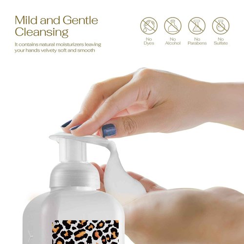 Foaming Hand Soap, 17.9 fl oz Moisturizing Hand Soap with Aloe Vera & Essential Oils, Alcohol-Free Hand Wash Honey Almond Fragrance, Scented Hand Wash for Kitchen or Bathroom, Free Swarovski Bracelet