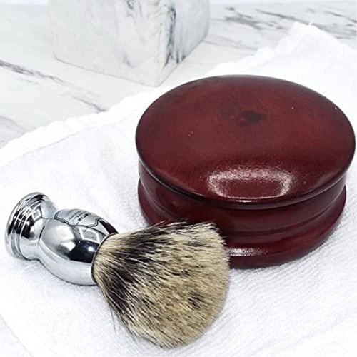 Parker Genuine Dark Mango Wood Shaving Soap Bowl - High Lustre Finish