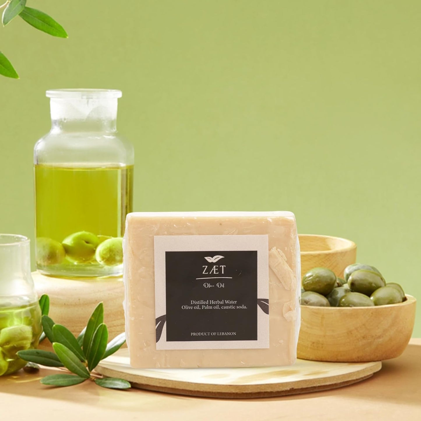 Olive Oil Handmade Soap Bar - Unscented Natural Soap for Face & Body | 5 oz (Pack of 8) - Gentle for All Skin Types