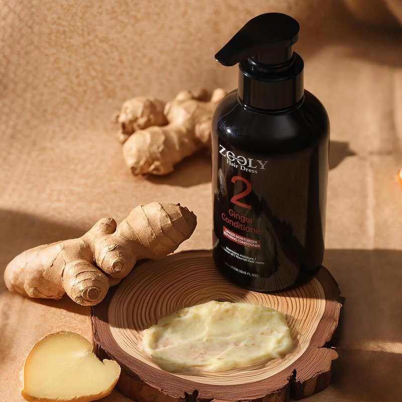 ZOOLY PROFESSIONAL Ginger Shampoo and Conditioner Sets 20.3 Fl Oz- Anti Hair Loss and Nourishes Hair Roots, Salon Level Scalp Care for Men and Women