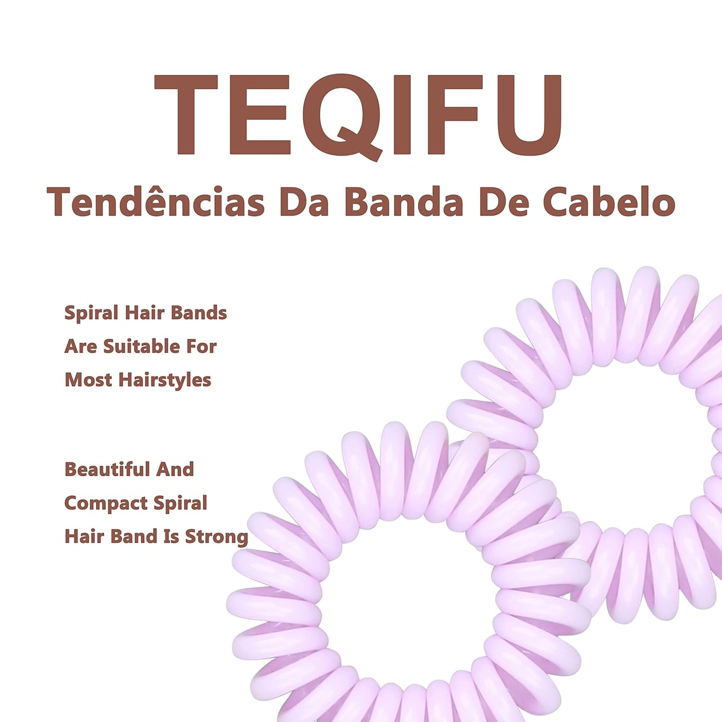 Hair Ties, 17 Pack Spiral Coils for Thick and Thin Hair - No Crease Ponytail Holders for Women and Children