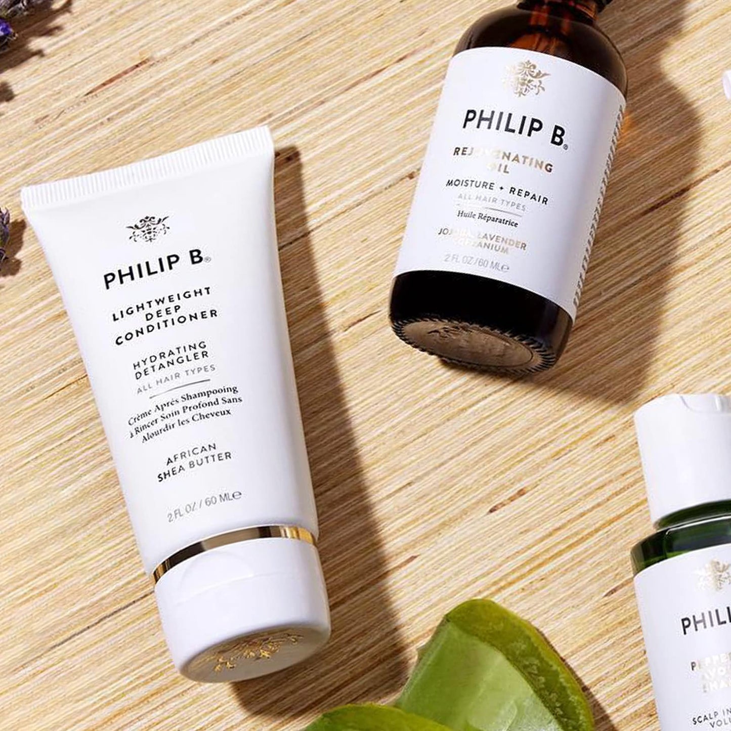 PHILIP B Lightweight Deep Conditioner, 2 fl. oz. (60 ml) - Hydrating Detangler, Adds Moisture, Shine and Smoothness, For All Hair Types