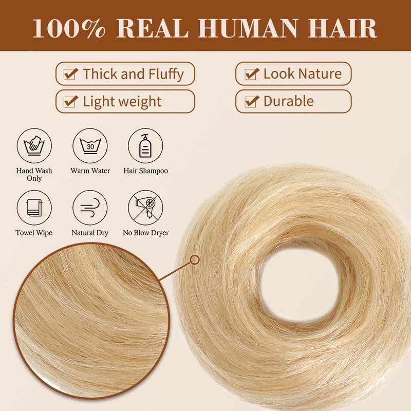 Tozoie Real Human Hair Adjustable Size Removable Secure Straight Secret Hairpiece for Women (Jet Black)