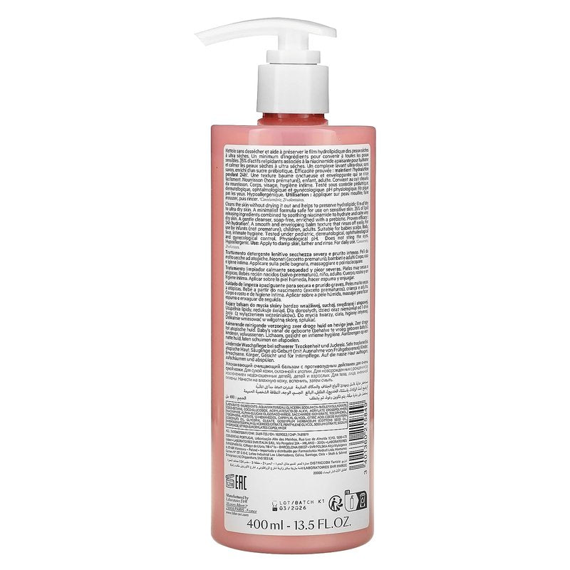 SVR Topialyse Cleansing Balm – Gentle Soothing Cleanser for Dry, Sensitive Skin – 24H Hydration – Multi-Purpose Use – Soap-Free & Sulfate-Free - Fragrance-Free, – Dermatologically Tested – 13.5 fl oz