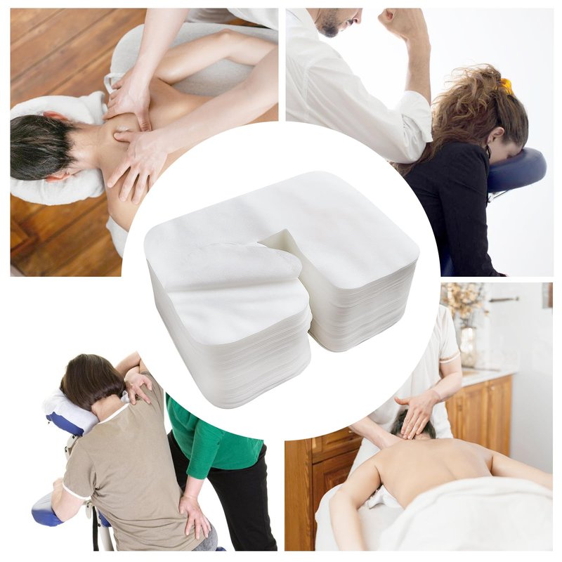 500 Piece Disposable Face Cradle Covers Luxurious Ultra Soft face cradle covers for massage table - Massage Tables & Massage Chairs