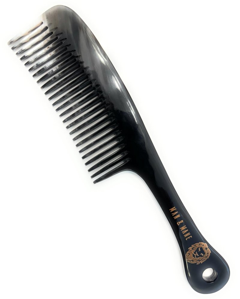 Premium Handmade 100% Oxhorn Anti-static Long Detangling & Styling Comb for Women & Men