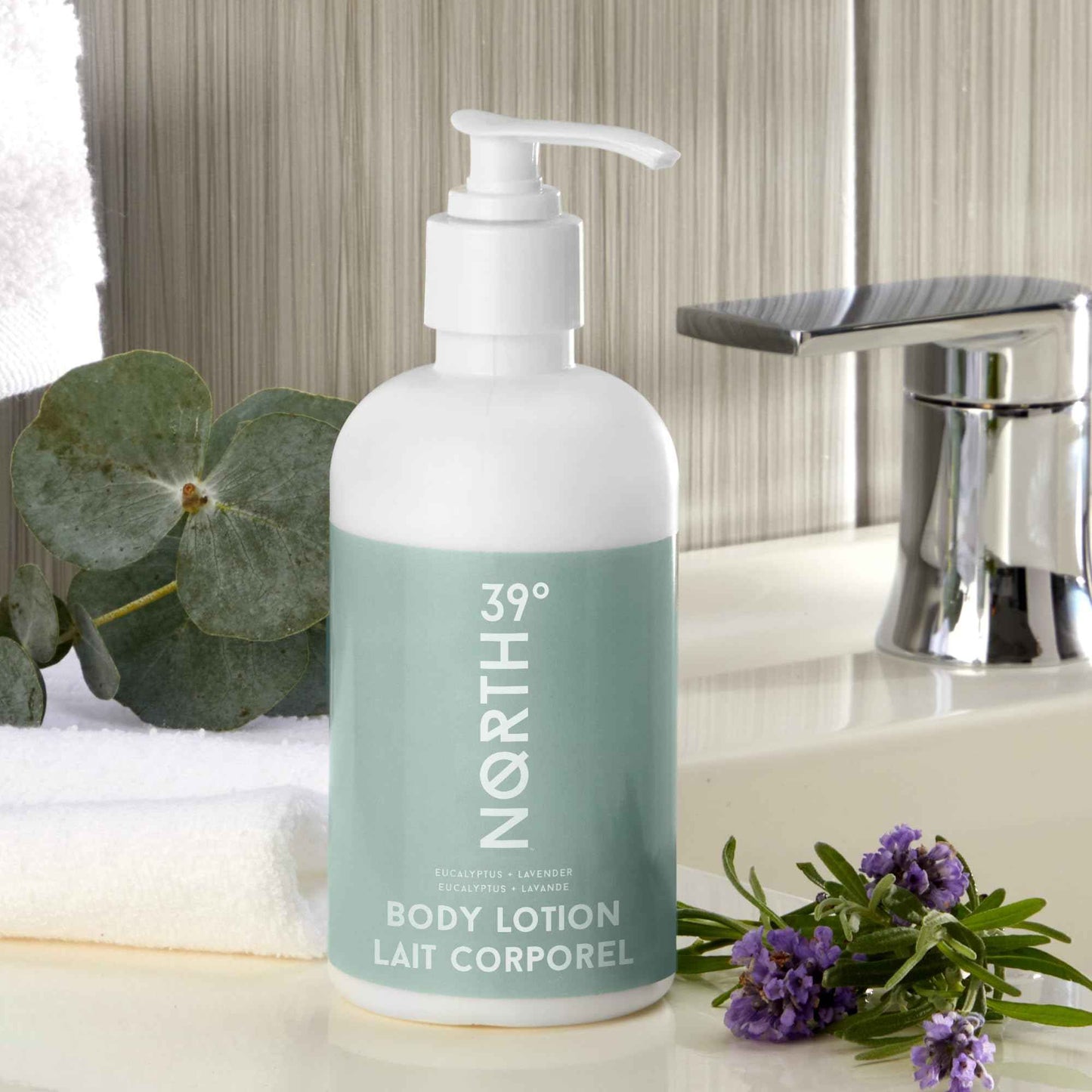 39° North Body Lotion - Eucalyptus & Lavender Scent - Featured in Courtyard by Marriott and Residence Inn Hotels - Hydrating & Moisturizing - All Natural Body Lotion - 8.5oz