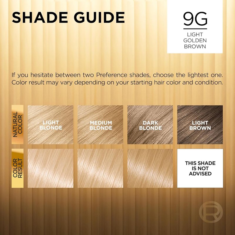 L’Oreal ParisSuperior Preference Rich Luminous Conditioning Colorant, Level 3 Permanent, Light Golden Blonde/Warmer 9G (Pack of 3)