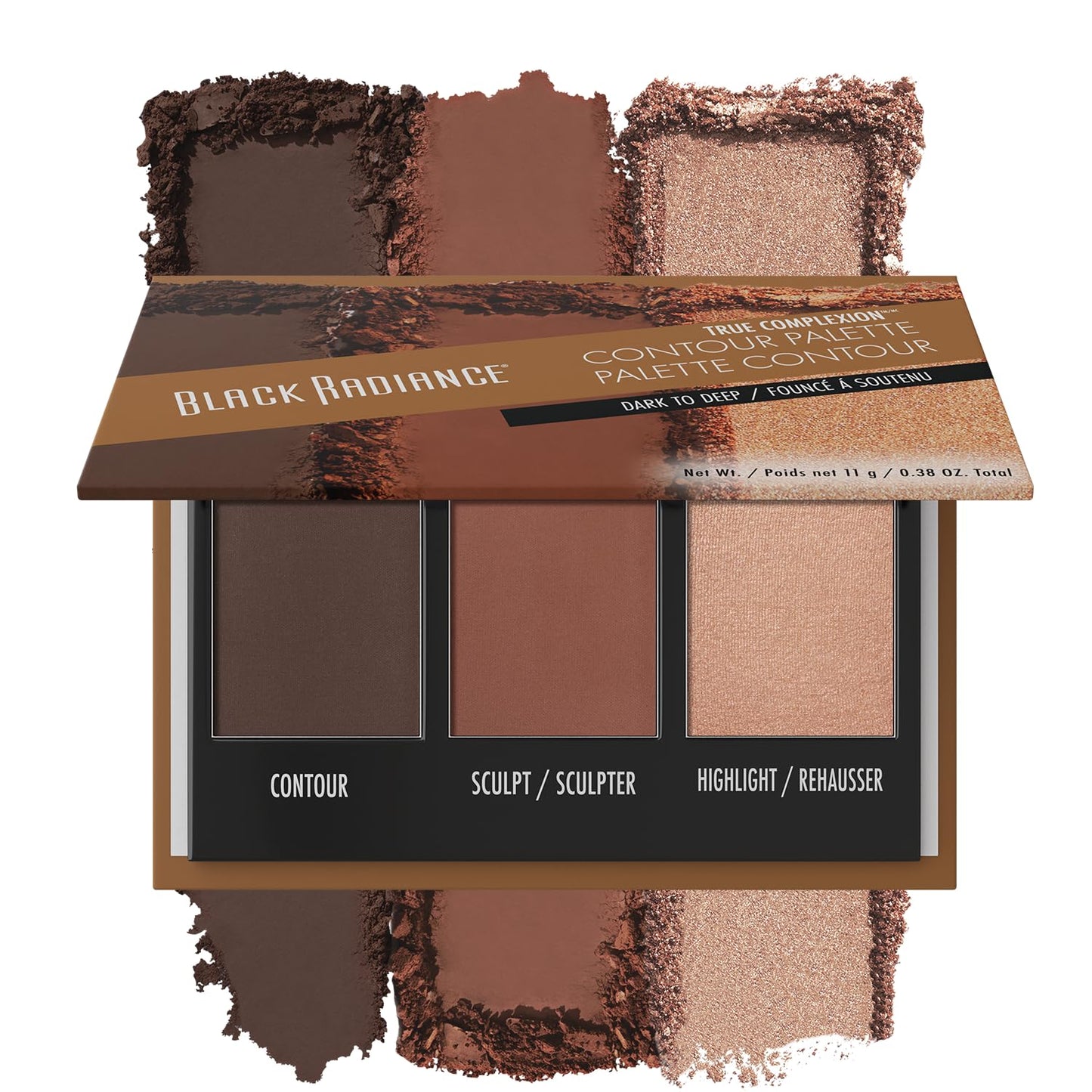 Black Radiance True Complexion Contour Palette, Medium to Dark, 0.38 Ounce