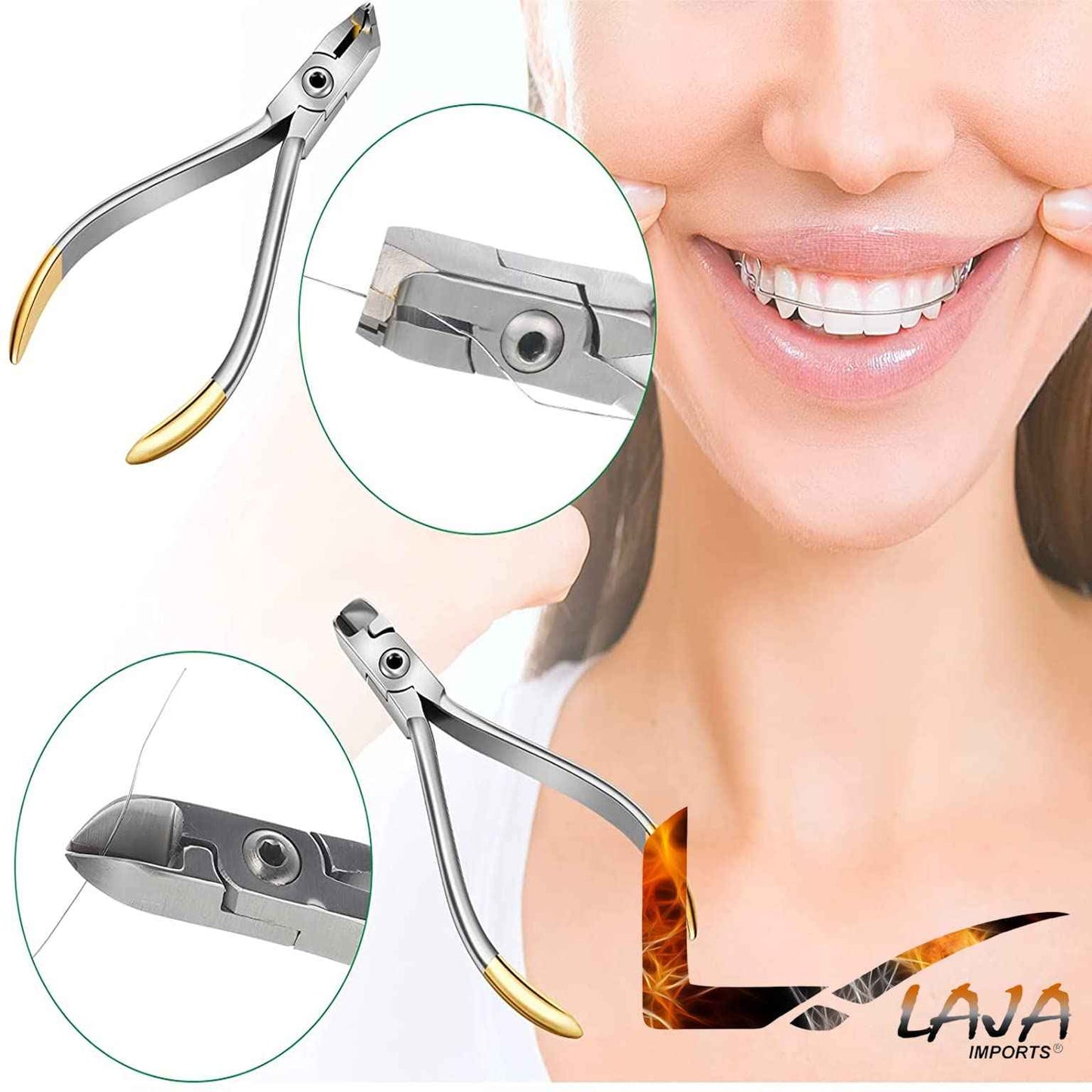 Laja Imports New Tc Tip Distal End Cutter And Hard Wire Cutter Dental Orthodontic Plier for Educational Use