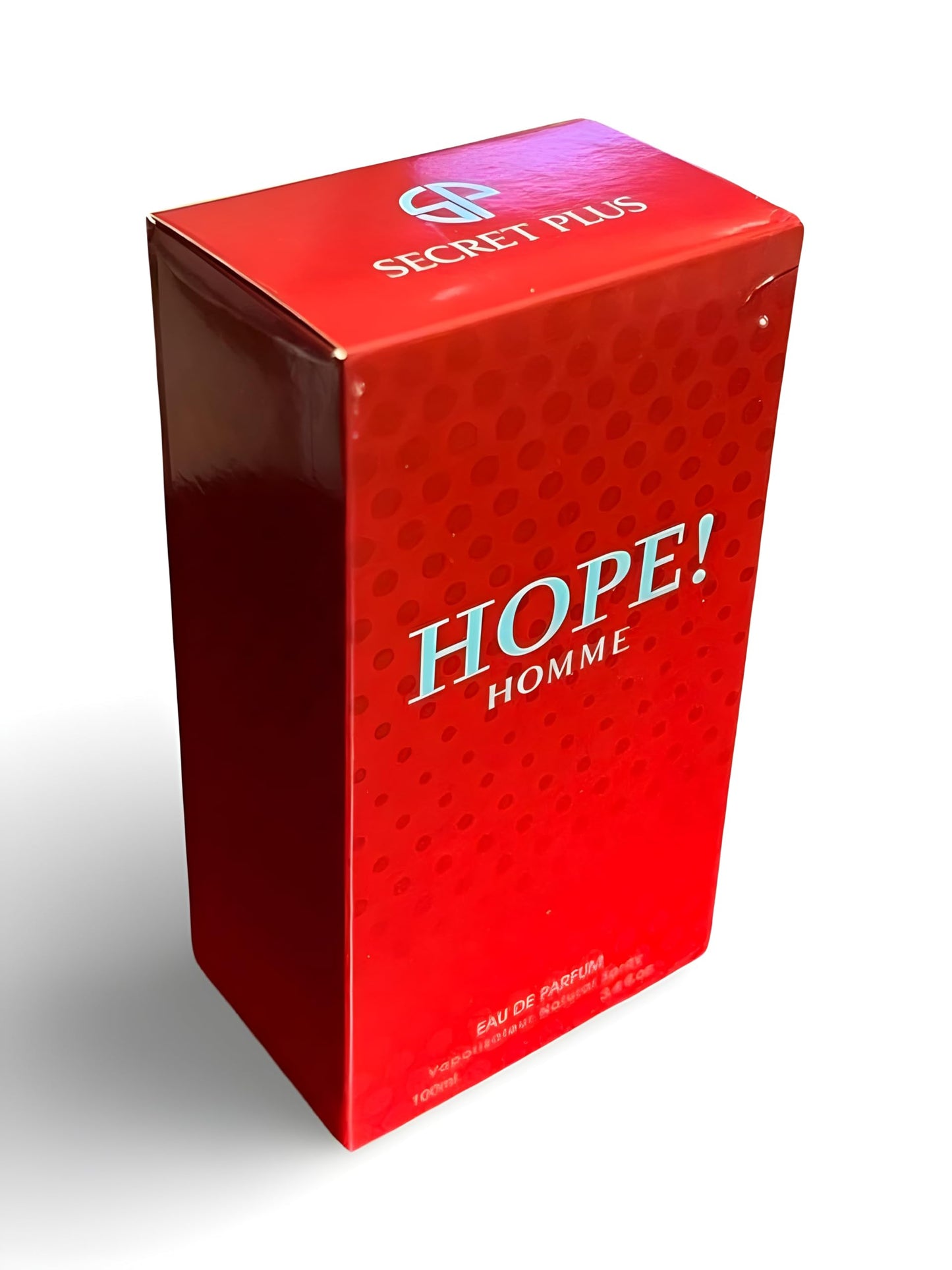Secret Plus HOPE! HOMME Eau de Parfum for Men 3.4 Fl Oz