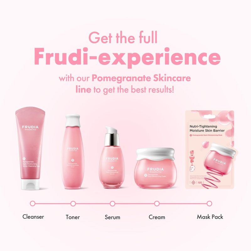 FRUDIA Pomegranate Nutri-Moisturizing Face Serum (1.76 oz) – 64% Pomegranate Extract & Vegan Collagen for Firming | Anti-Aging Korean Face Serum for Radiant & Youthful Skin