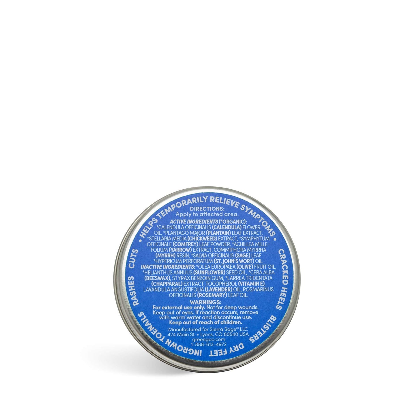 Green Goo Natural Skin Care Salve, Foot Care, 1.82 Ounce Large Tin