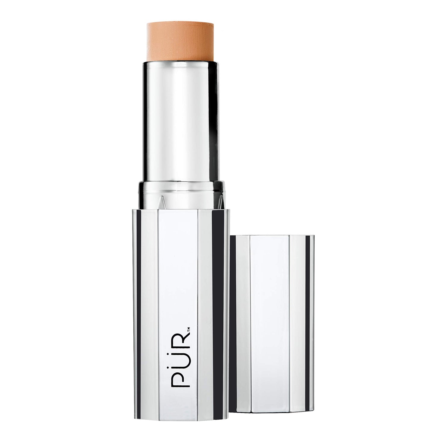 PÜR 4-in-1 Foundation Stick in Light Tan, Buildable Coverage, Face Makeup