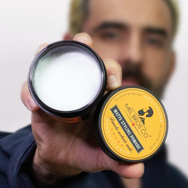 Mel Bros Co Matte Hair Pomade 4oz - Strong Hold Opacifier