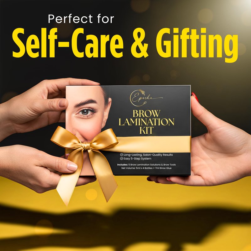 Professional Brow Lamination Kit – Salon-Quality Results at Home | DIY Eyebrow Lamination Kit for Fuller, Thicker, Fluffy Brows | Lasts Up to 6 Weeks | Easy to Use, Beginner-Friendly Brow Perm Kit