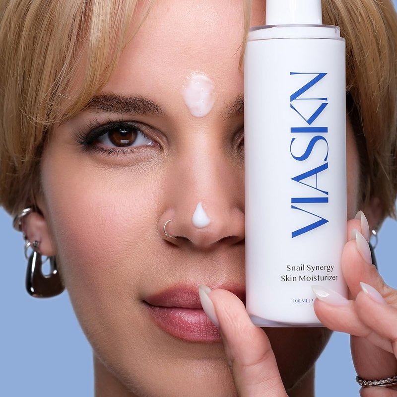VIASKN Synergy Moisturizer – Korean Snail Mucin Anti-Aging Cream for Wrinkles & Fine Lines – Hydrating, Firming Face Cream with Cica, Adenosine & Berry Complex