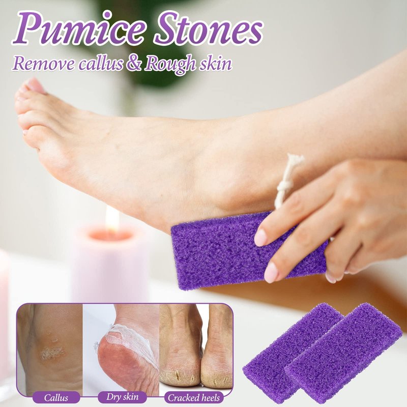 Dunzy 200 Pcs Disposable Pumice Stones for Feet, Professional Pedicure Callus Remover Blocks for Spa Salon Pedicure Supplies, Foot Exfoliating Scrubber for Dead Skin and Heel Care