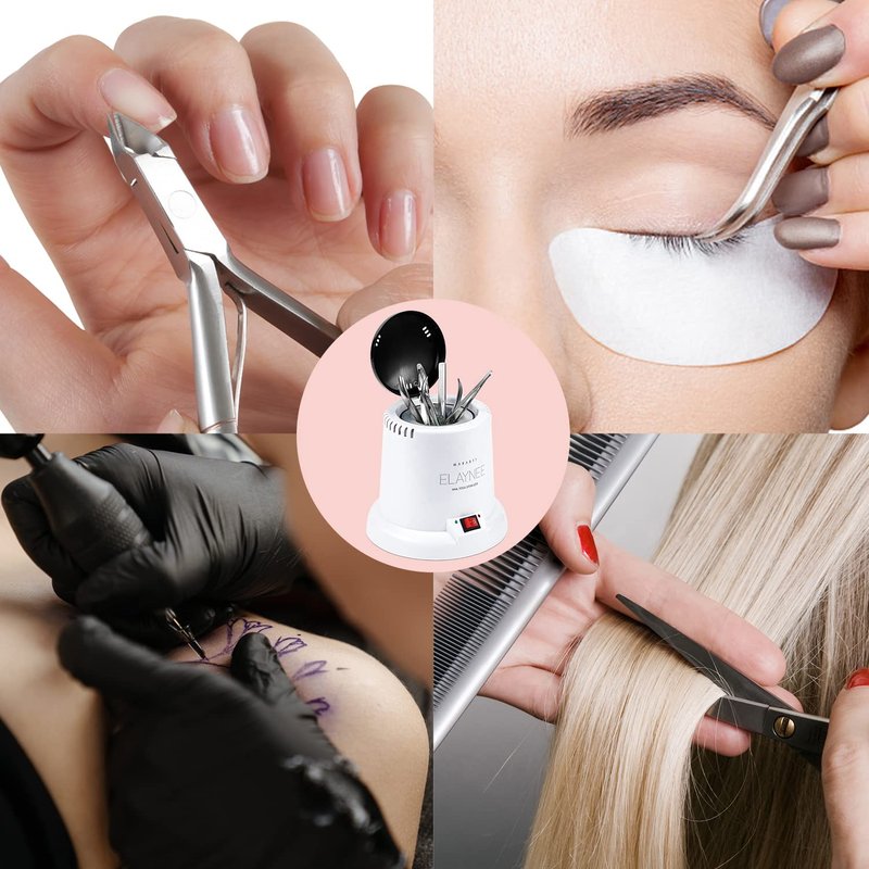 Makartt Nail Tool Sterilizer - For Esthetician Sterilization Machine Metal Nail Art Tools Lash Tech Supplies Must Haves Autoclave Sterilizers High Temperature For Manicure Salon