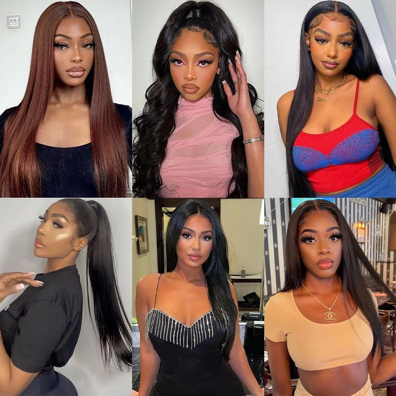Veravicky Straight Human Hair Bundles - 100% Unprocessed Brazilian Virgin Hair, 20 Inch, Natural Black Color, Double Weft for Women