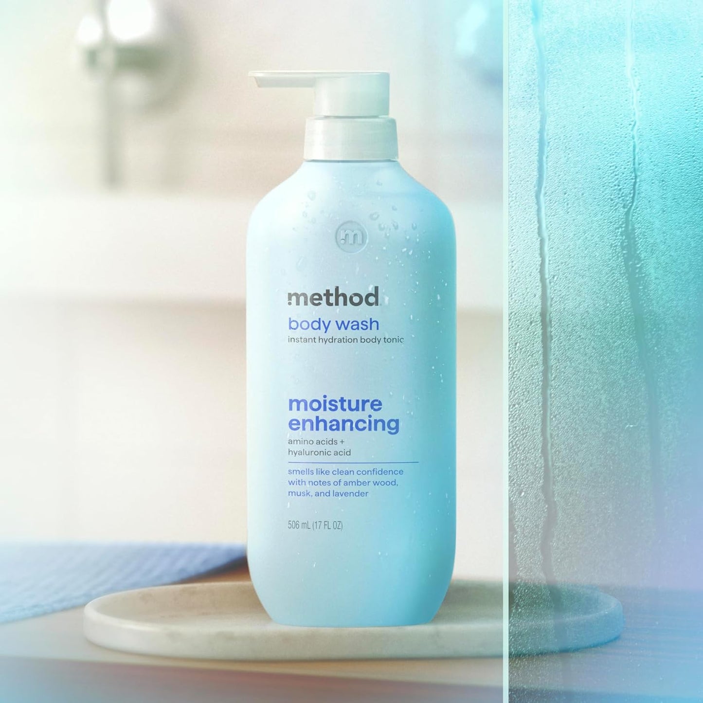 Method Body Wash - Instant Hydration Tonic with Amber Wood, Musk & Lavender | 17 fl oz