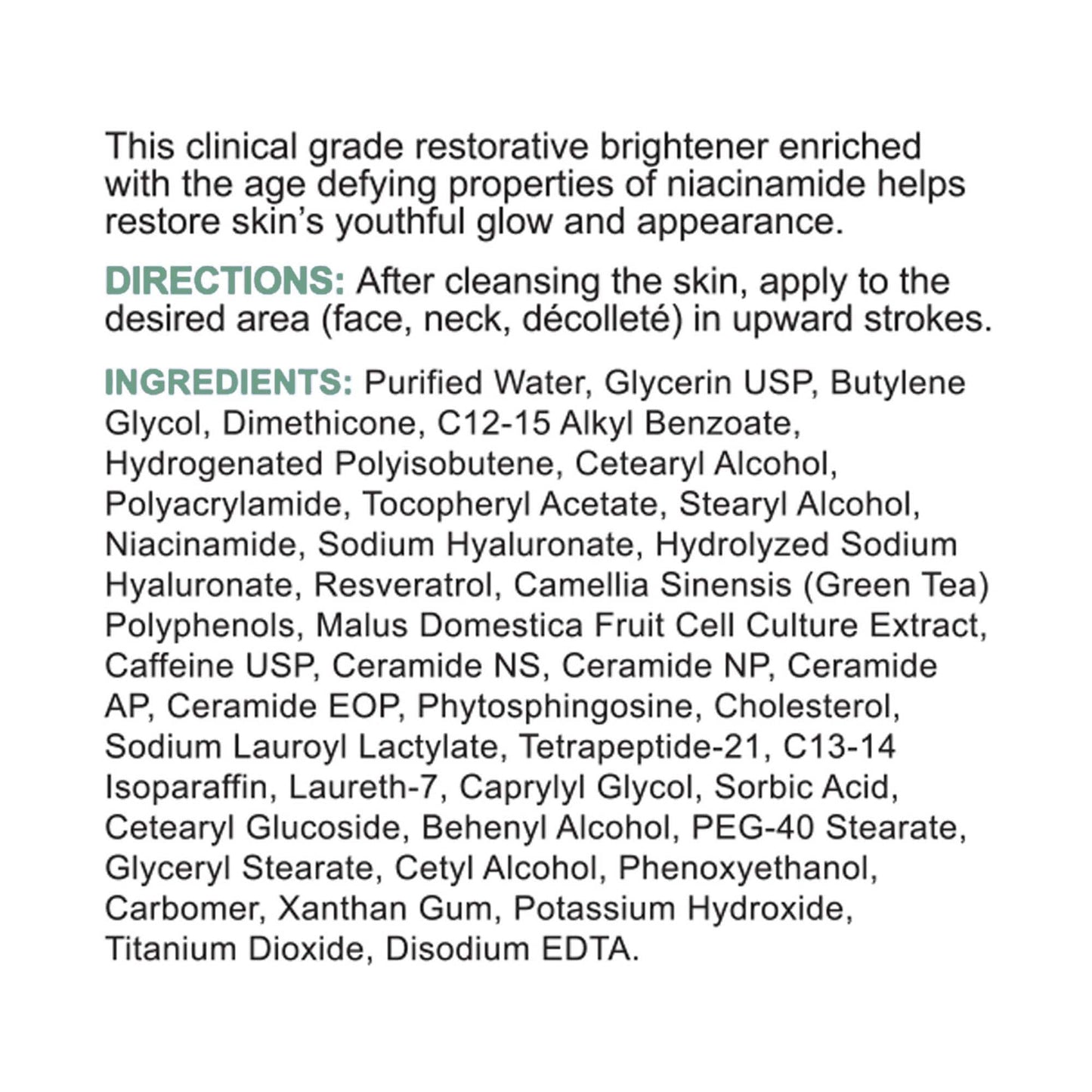 Replenix Age Restore Brightening Face Moisturizer with Hyaluronic Acid, Niacinamide & Ceramides, Medical-Grade Oil-Free Facial Cream for Mature Skin (1.7 oz)