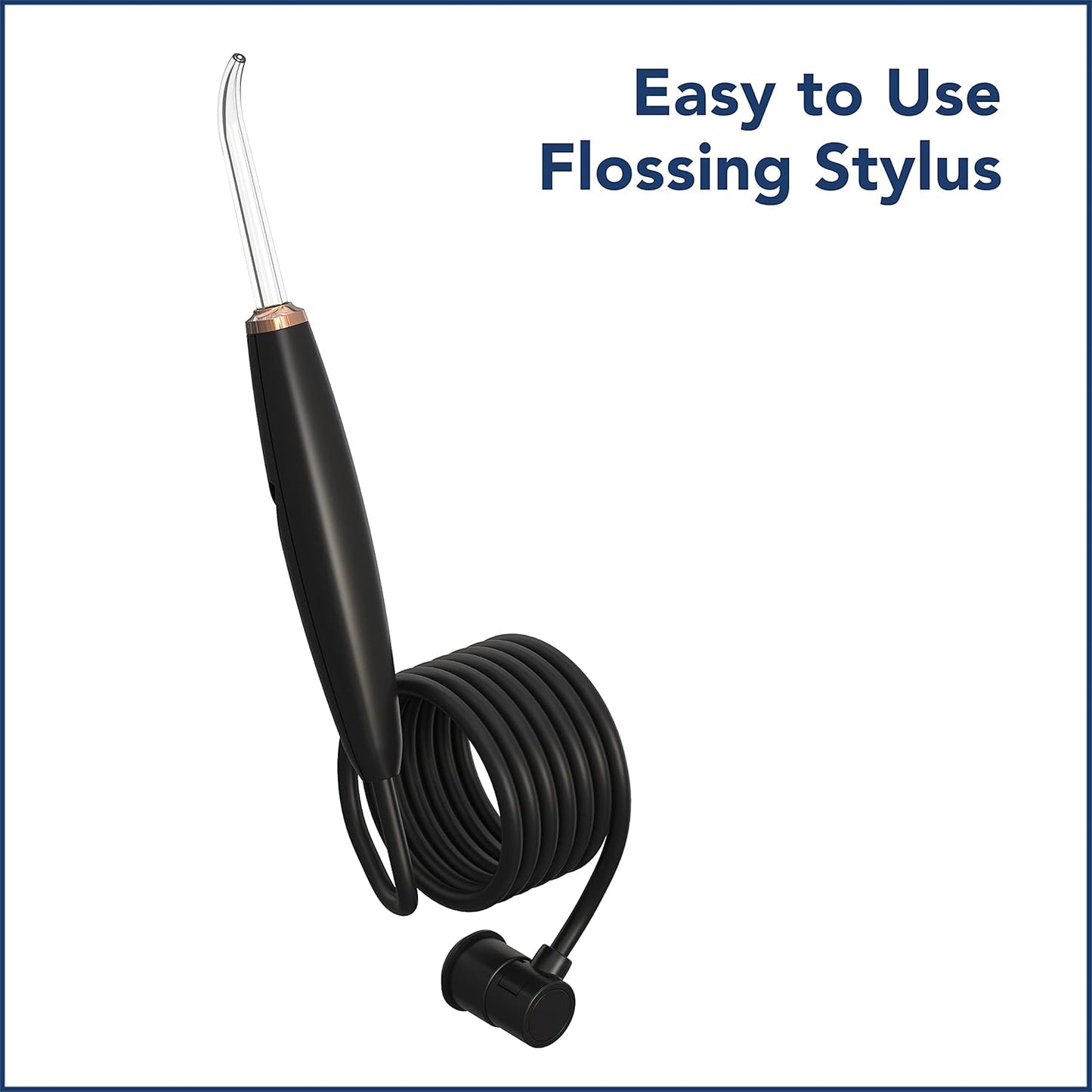 Waterpik Portable Water Flosser - Travel-Friendly Design, ADA Accepted | Black/Copper WF-04