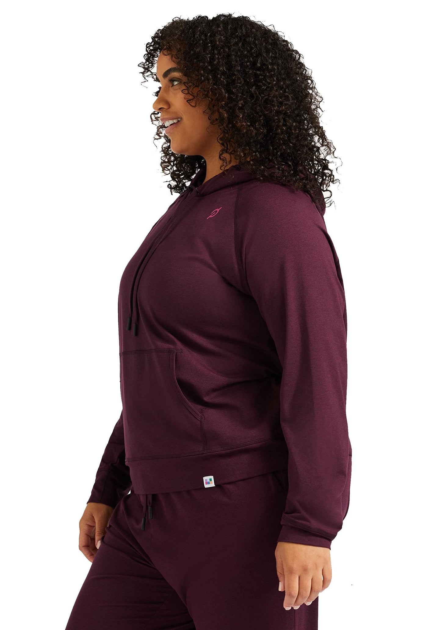 Peloton Women's Standard Dreamblend Relaxed Hoodie, Purple, X-Small