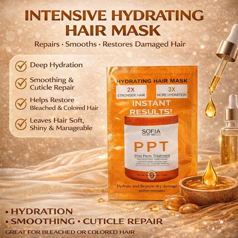 Sofia Professional Hydrating Hair Mask - Post Perm Treatment | 16.9 fl oz