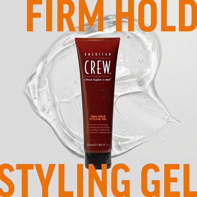 American Crew Hair Styling Gel - Firm Hold, Non-Flaking Formula | 3.3 fl oz