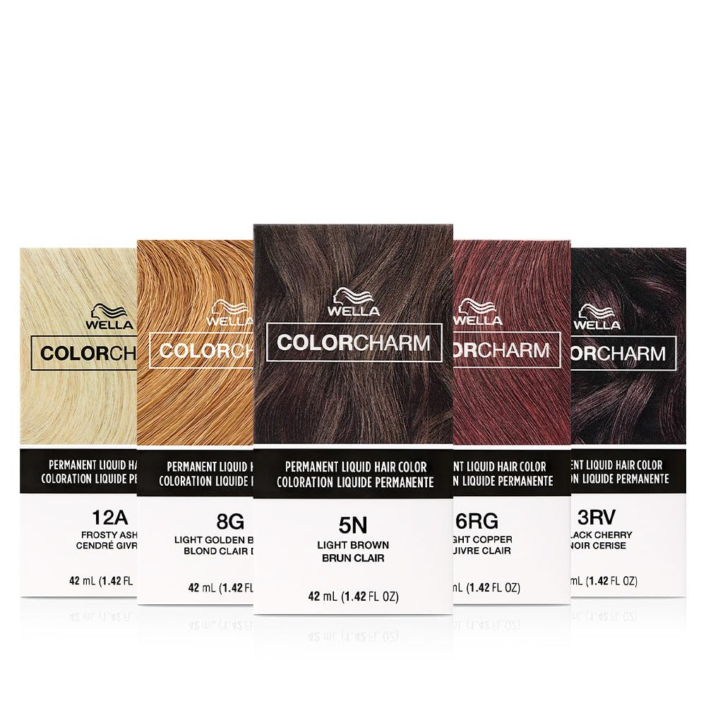 COLORCHARM Permanent Liquid Hair Color | 3RV Black Cherry | Up to 100% Gray Coverage | 1.42 Fl Oz