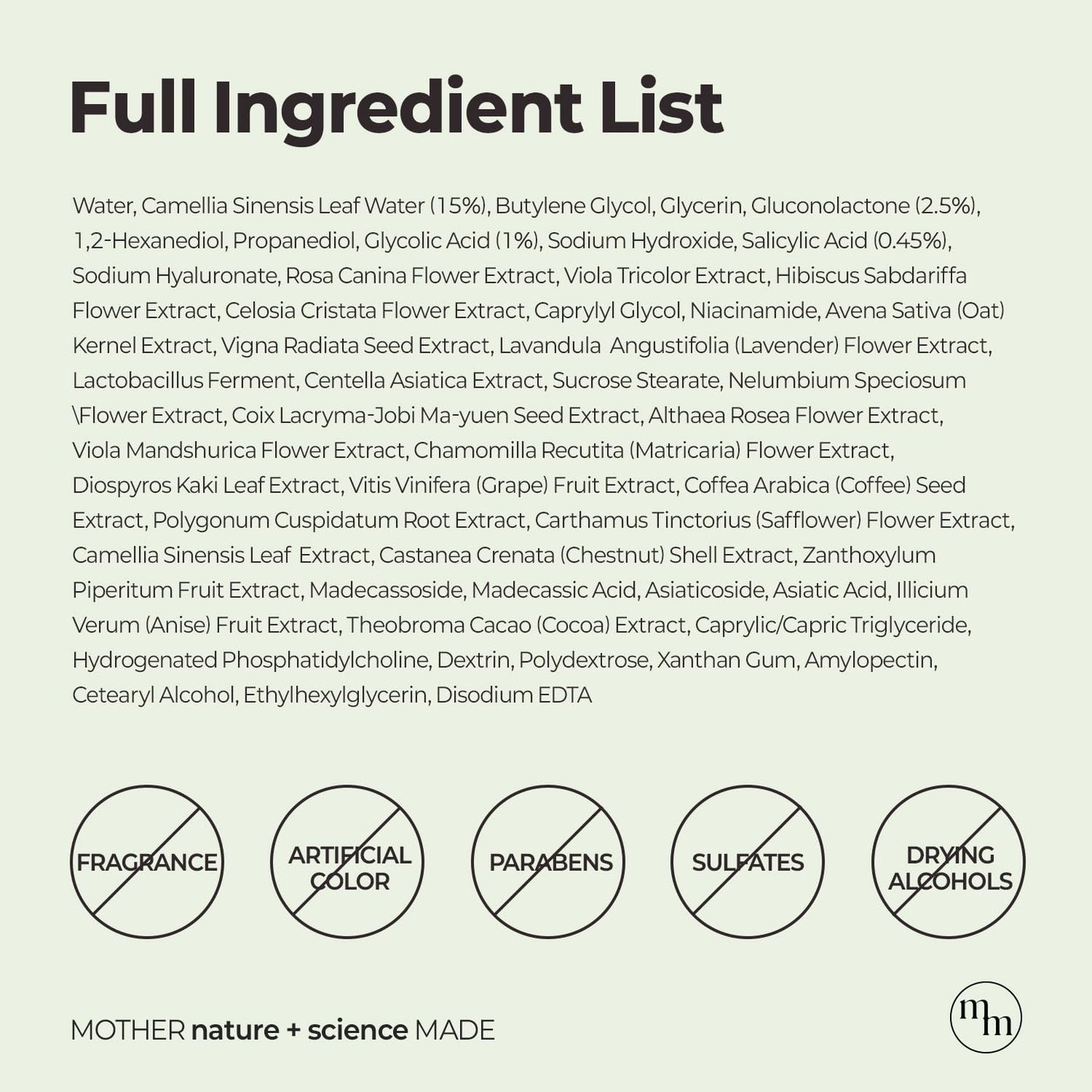 MOTHER MADE Green Tea-Rouble Away Clarifying Toner with AHA BHA PHA 150 ml