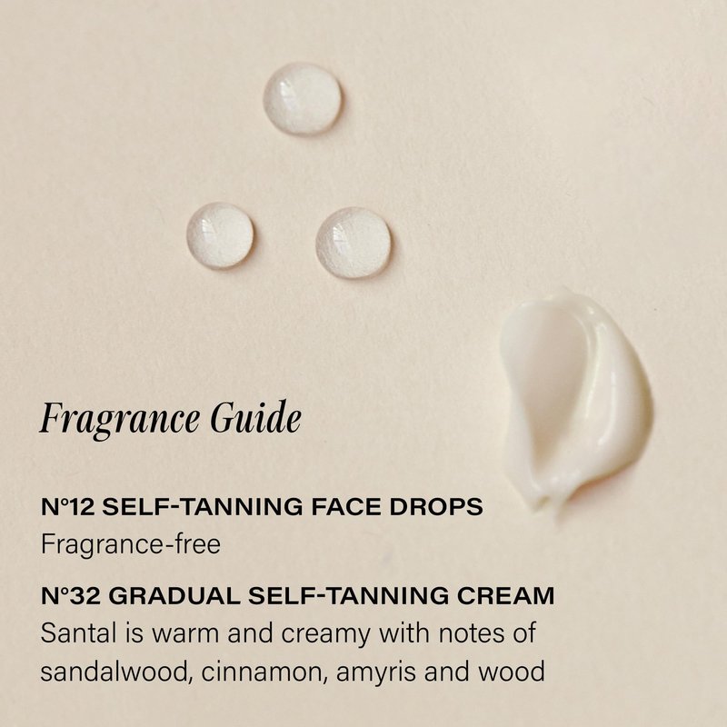 + Lux Unfiltered Mini Golden Hour Set - Includes Best Sellers N°32 Gradual Self Tanner Santal 1.7 fl oz & N°12 Face Tanning Drops 0.27 fl oz - Trial Size Self Tanner - Vegan & Cruelty Free