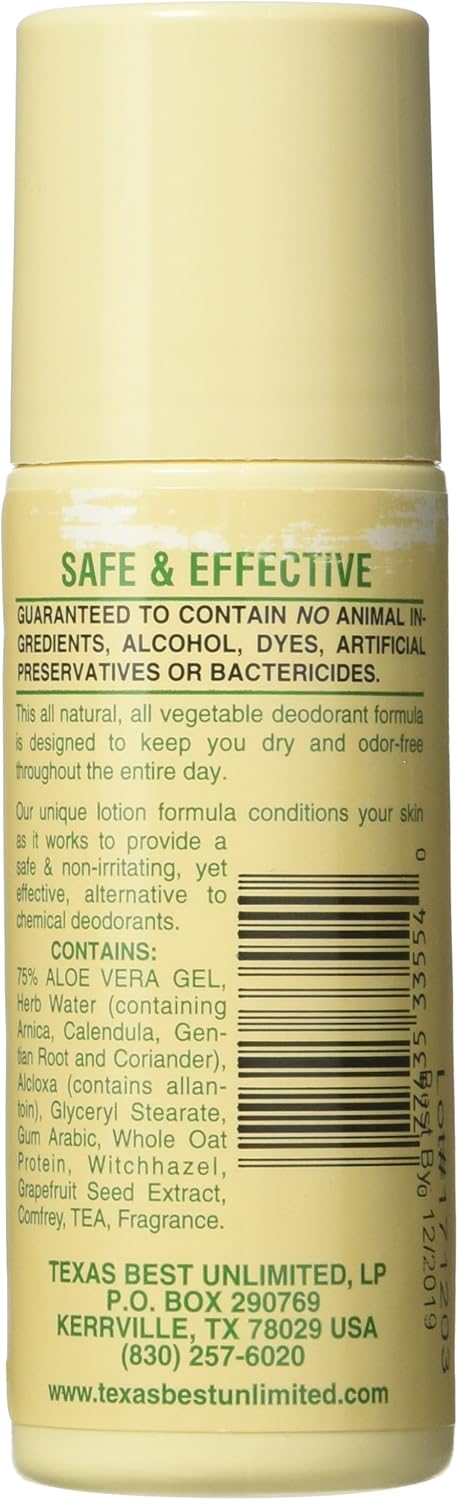 Alvera Aloe Herb Deodorant - Natural 3 Ounce Stick | Pack of 6