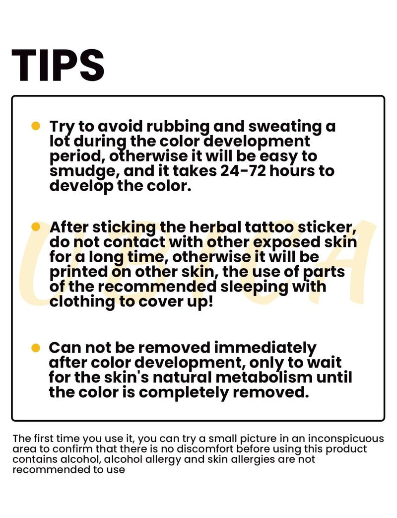 UBICA Semi Permanent Tattoo, 2 Sheets Inspirational and Motivational Words Temporary Tattoo, Realistic Small Fake Tattoo Stickers for Women Men, Lasts 7-15 Days for Hand, Waterproof & Non-Reflective