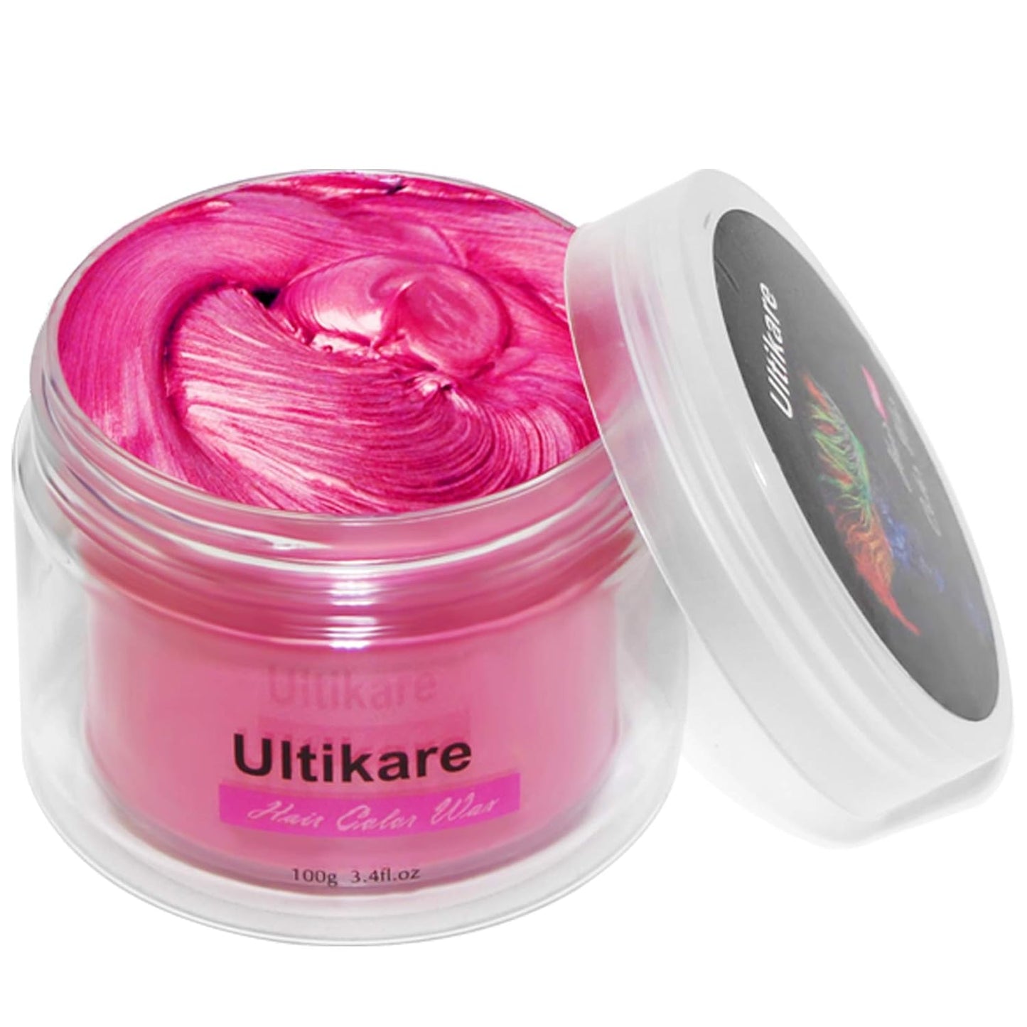 Temporary Hair Color for Kids, Ultikare Orange Hair Dye Washable Natural Hair Wax Color Chalk Mud Cream DIY Hairstyle Clay For Dark Hair Halloween, Cosplay, Party, Christmas Gift Girls 3.4 Fl Oz